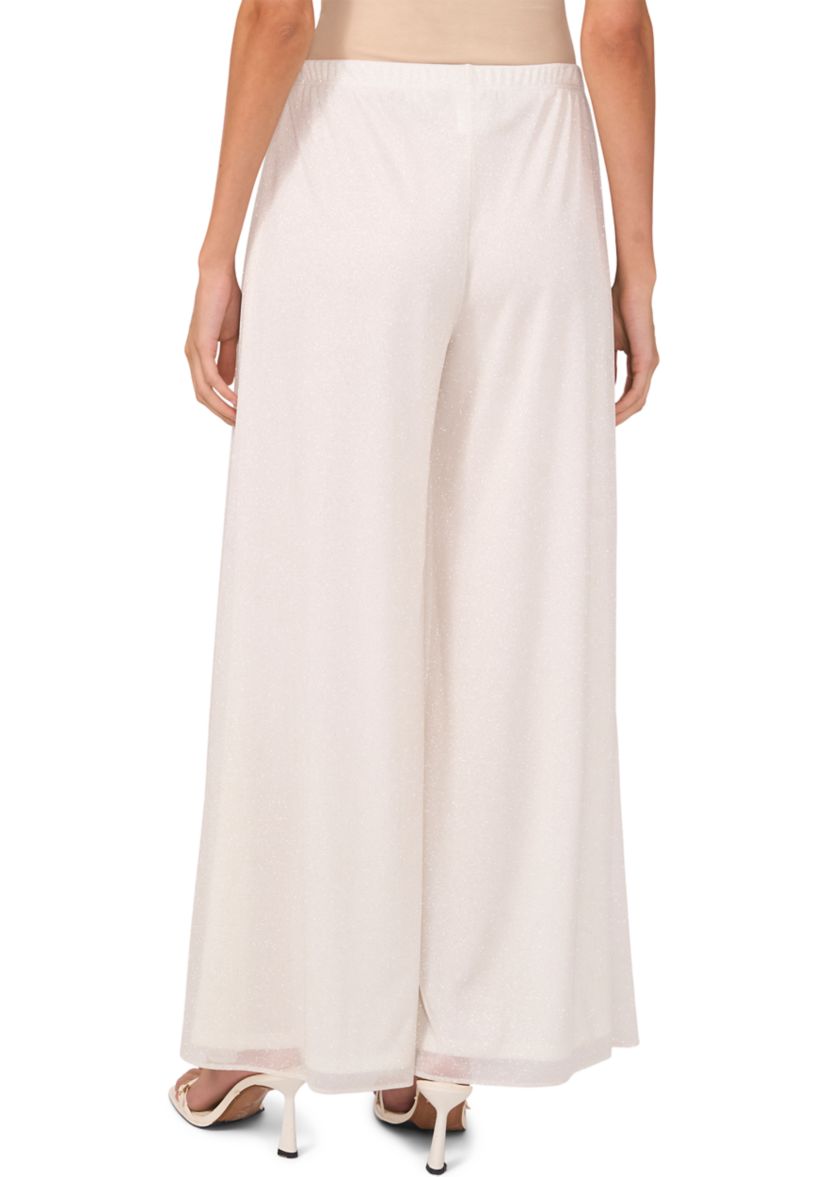 Womens Solid Mesh Pants