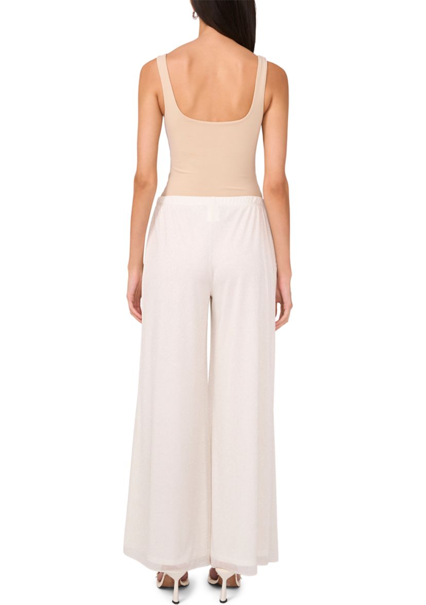 Womens Solid Mesh Pants