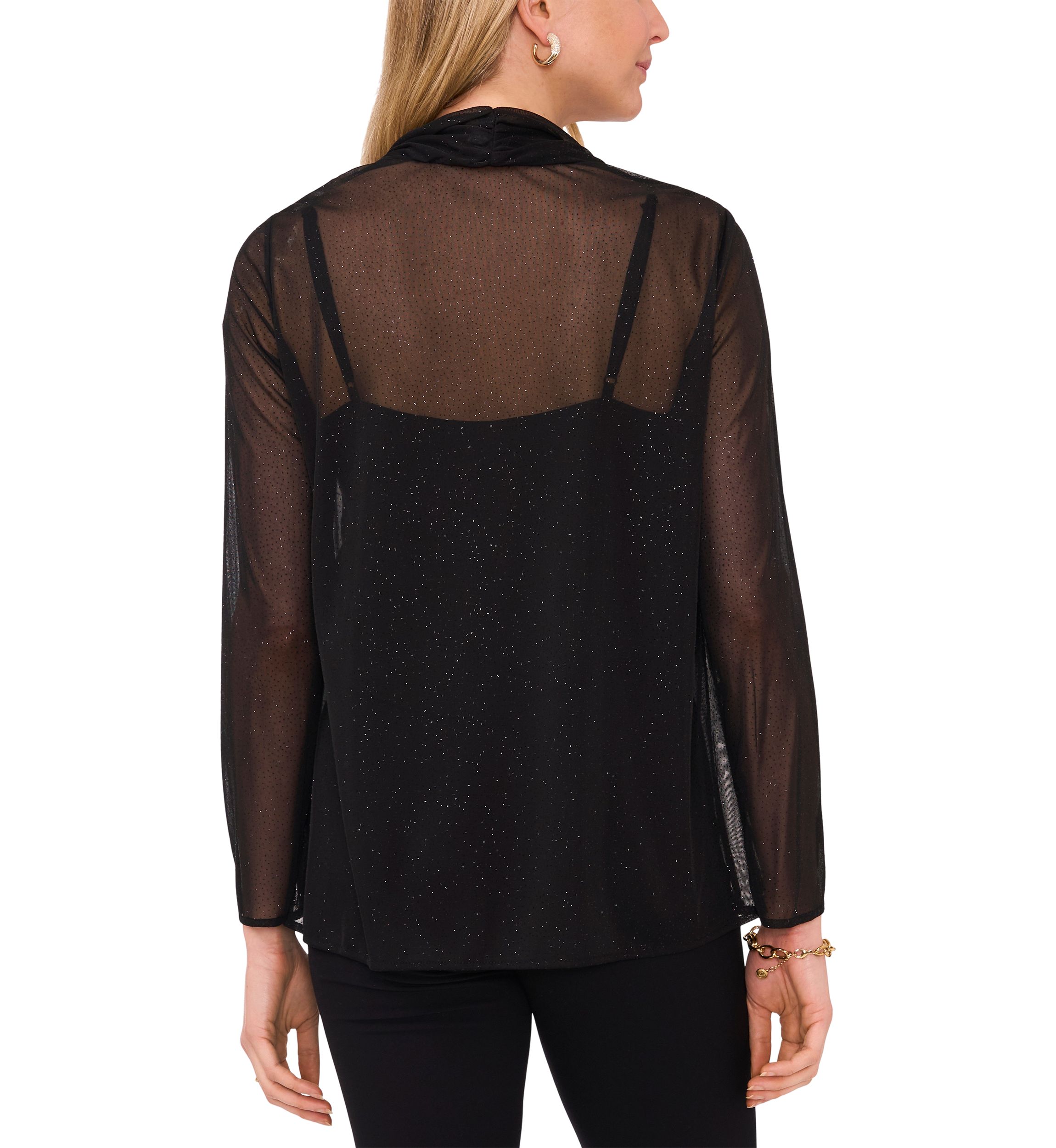 Open Front Glitter Jacket