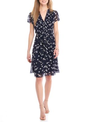 MSK Floral Printed Shirt Dress