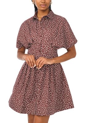 CeCe Women's Collared Shirt Dress, XL