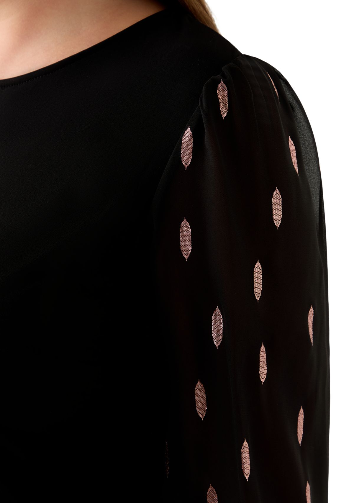 Plus Size Foil A-Line Dress