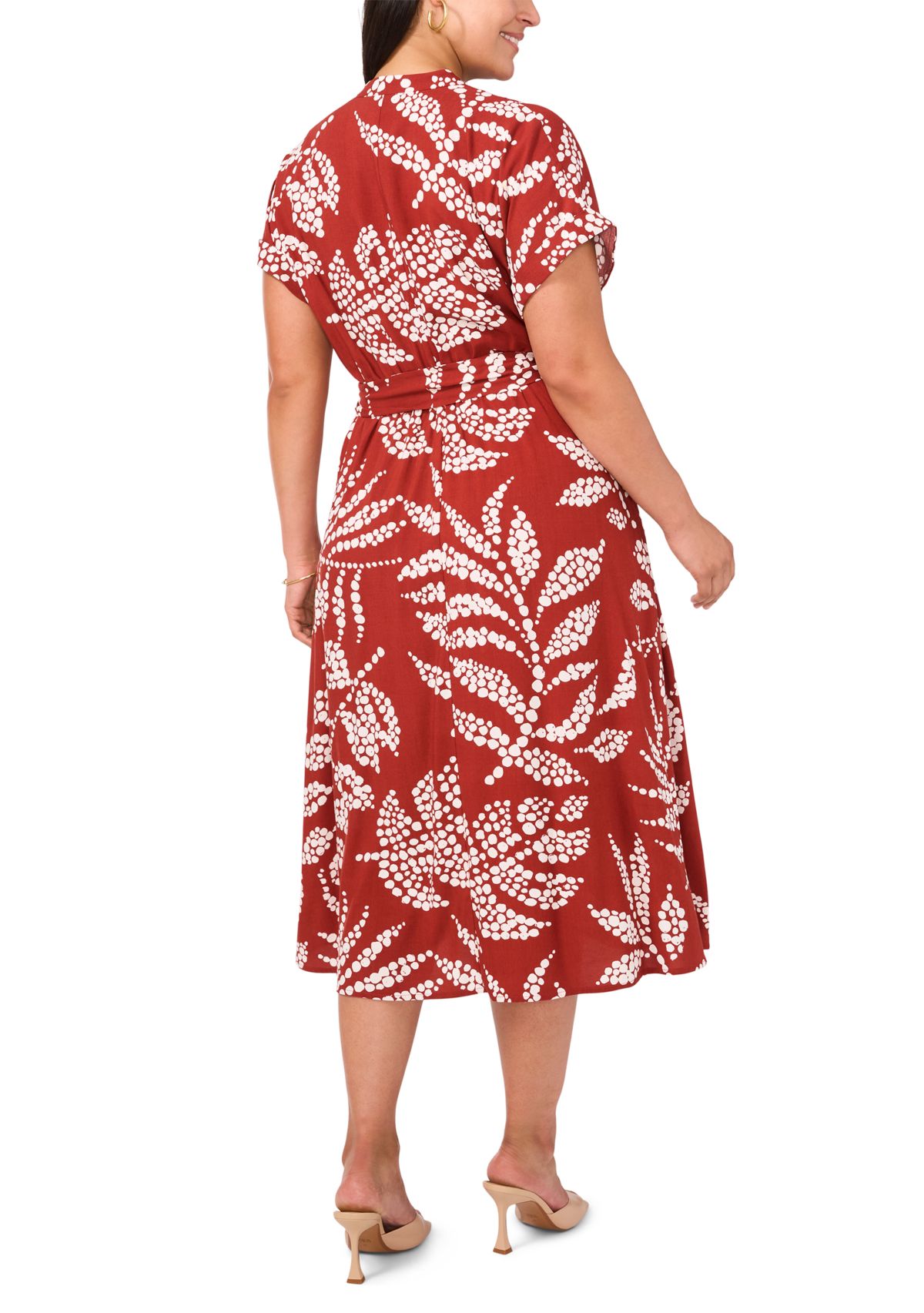 Plus Size V-Neck Maxi Dress