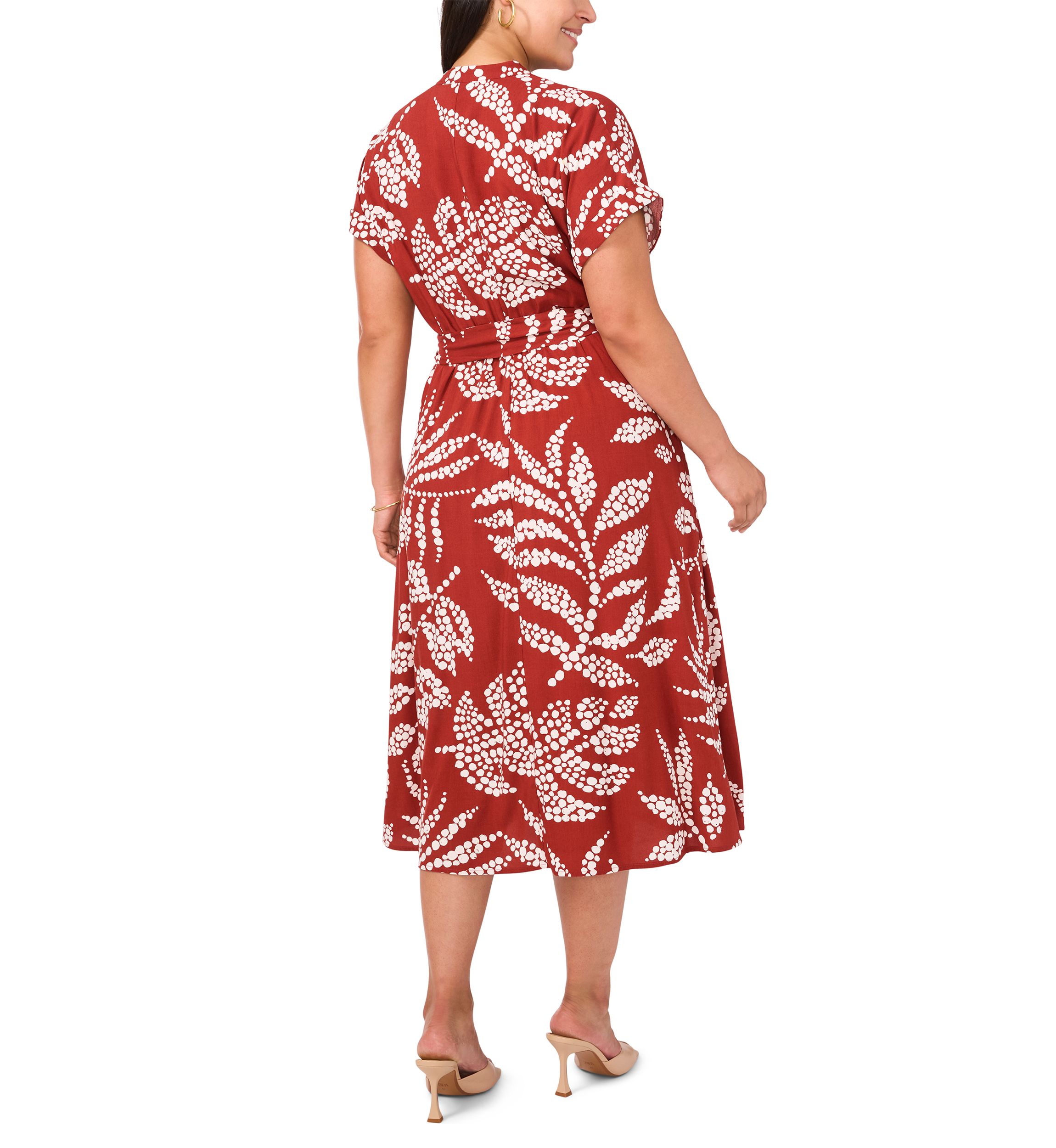 Plus Size V-Neck Maxi Dress