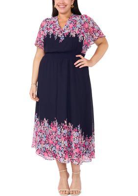princess polly baby blue dress Vacation Dress in Sunset Blue Roses  Vintage Inspired Elegance  Vixen by  Micheline Pitt
