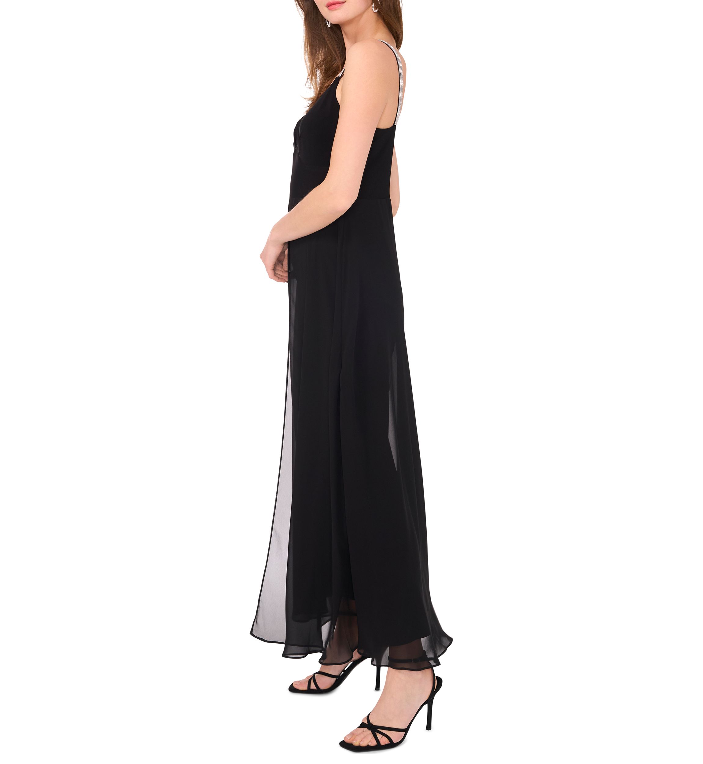 Womens Solid Sleeveless Jumpsuit