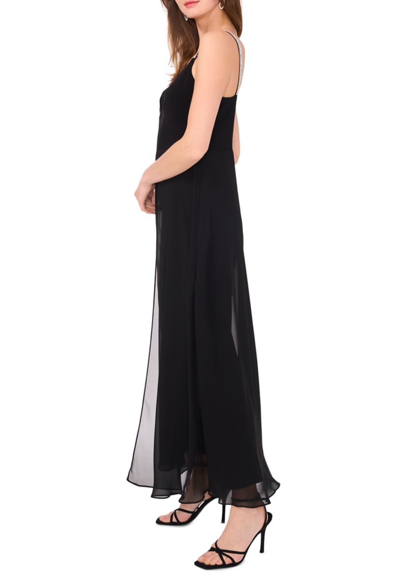 Womens Solid Sleeveless Jumpsuit