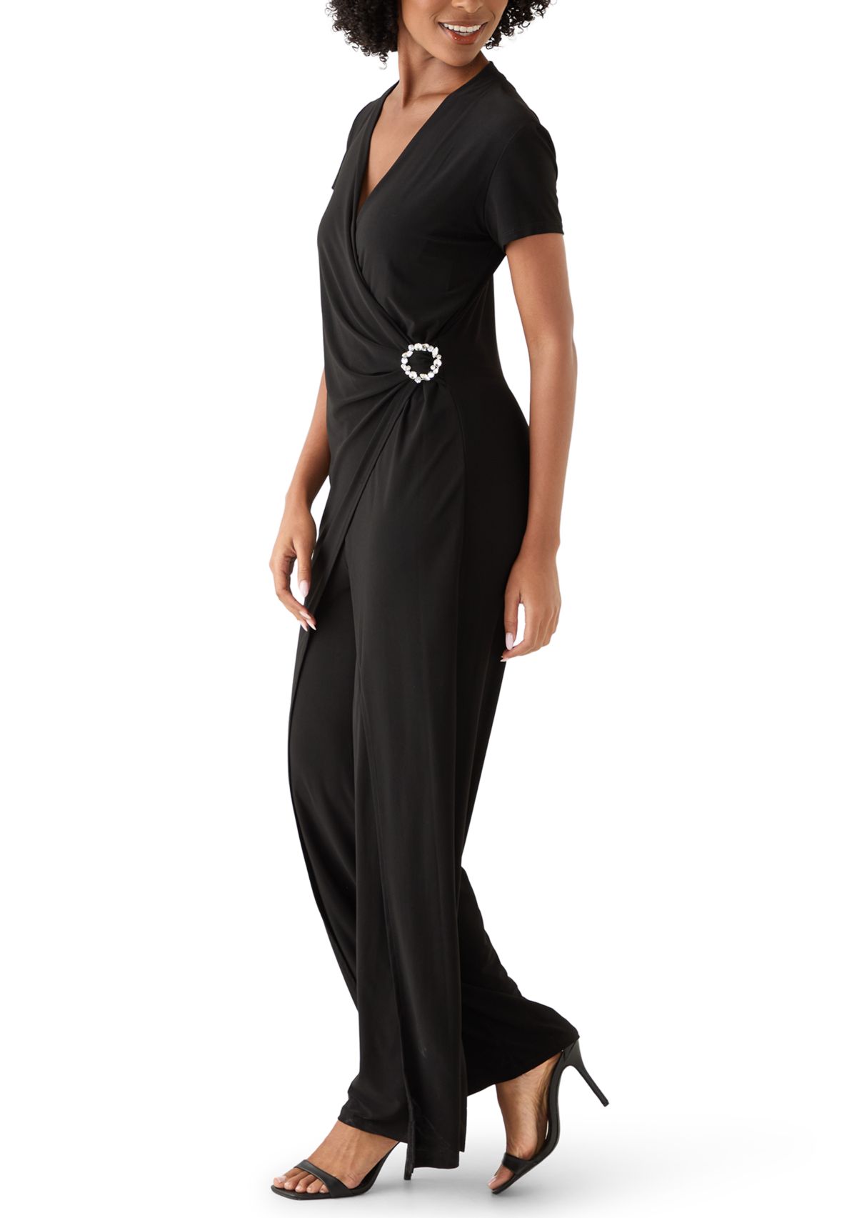 Womens V-Neck Jumpsuit