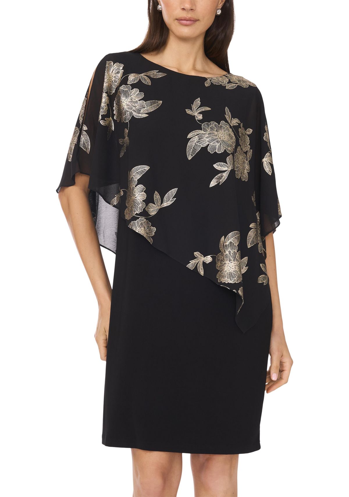 Womens Printed A-Line Dress