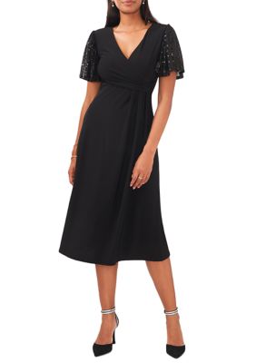 Grace Karin Women's Vintage V Neck Lace Short Sleeve Cocktail Dress A-line  Midi Dress with Pockets 