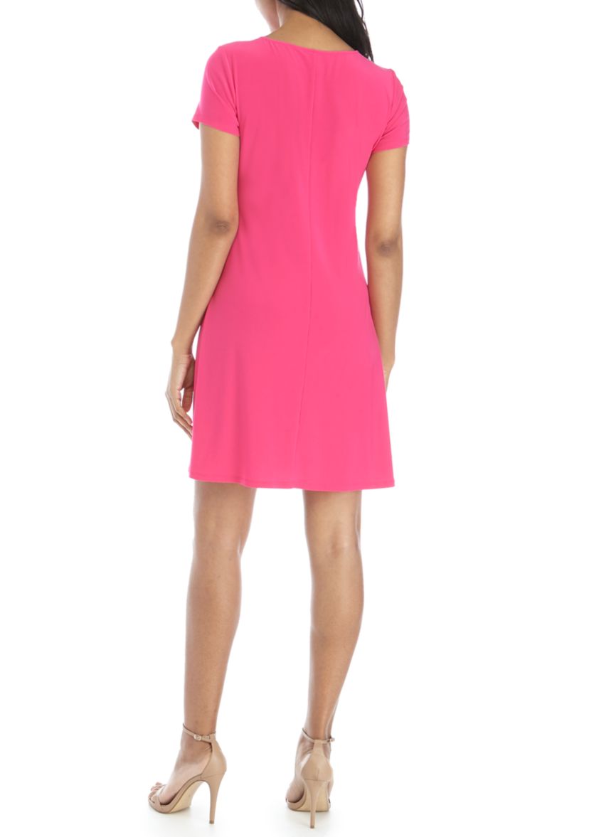 Womens Short Sleeve 3 Ring Dress