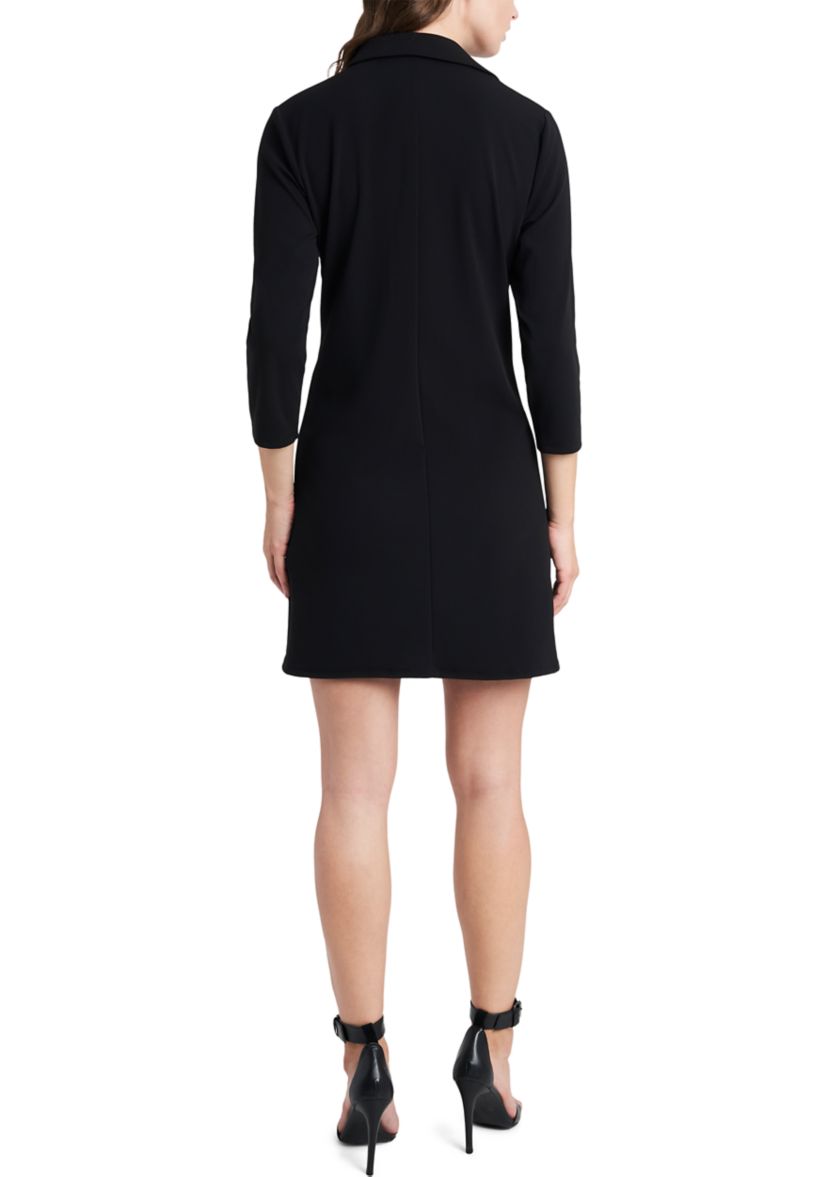 Womens Grommet Pocket Solid Dress