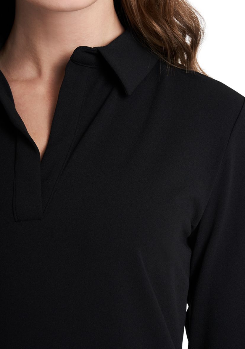 Womens Grommet Pocket Solid Dress