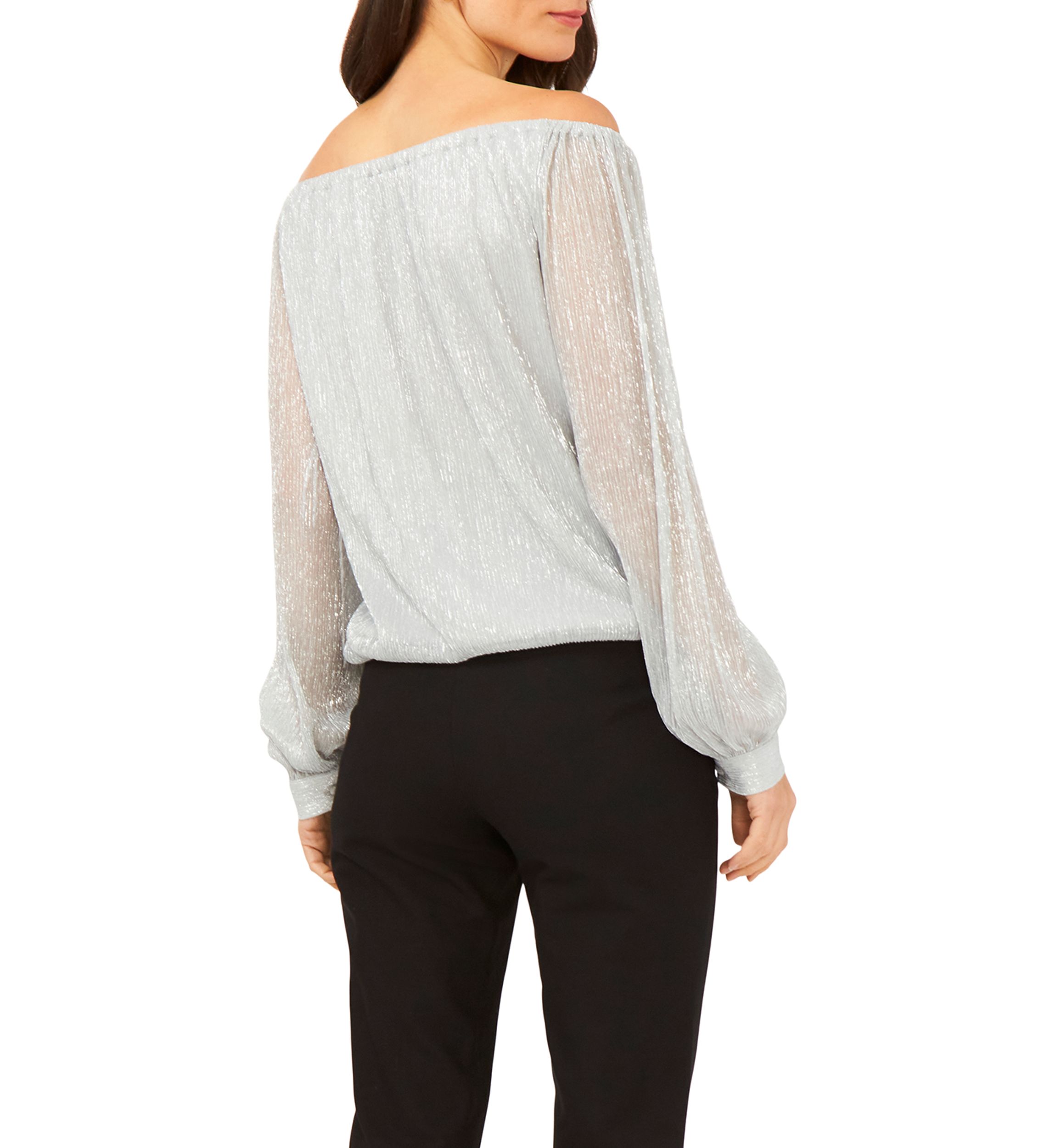Womens Crinkle Foil Top