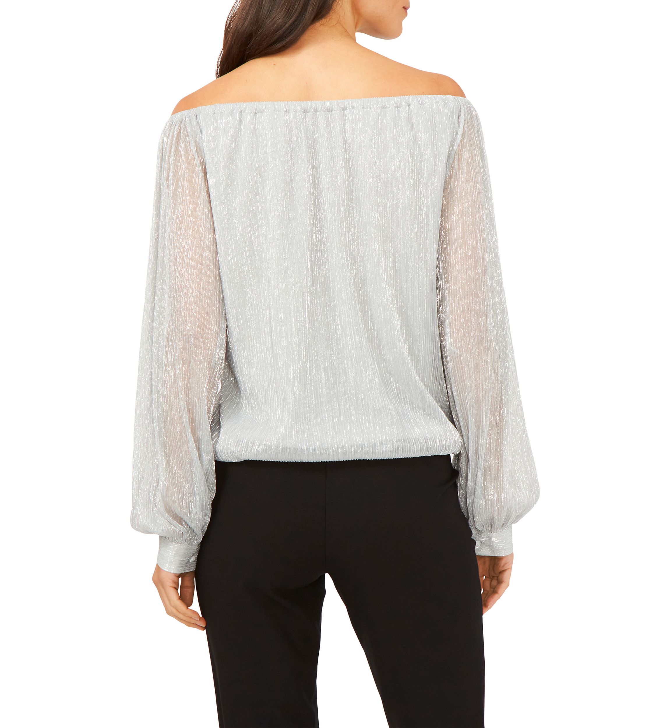Womens Crinkle Foil Top