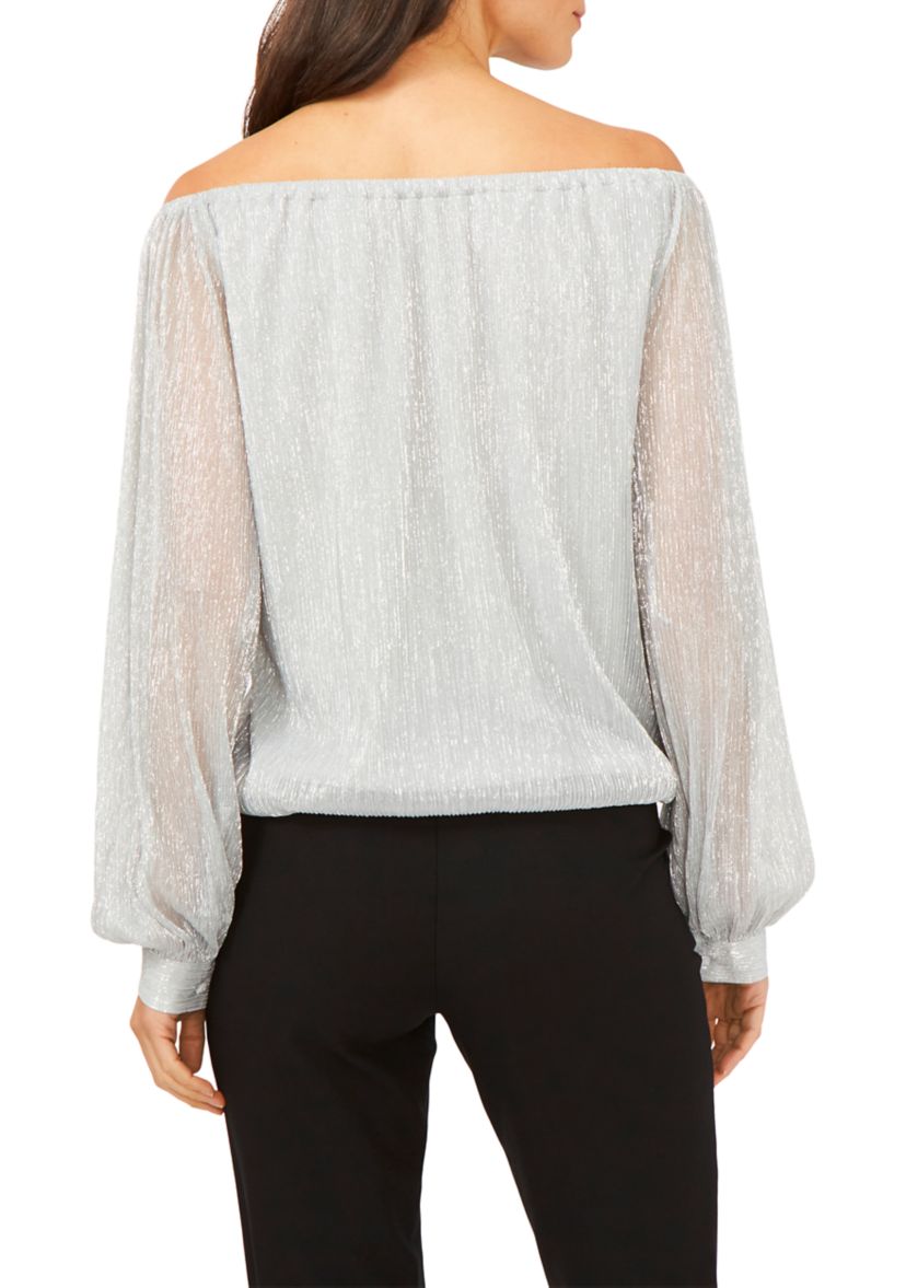 Womens Crinkle Foil Top