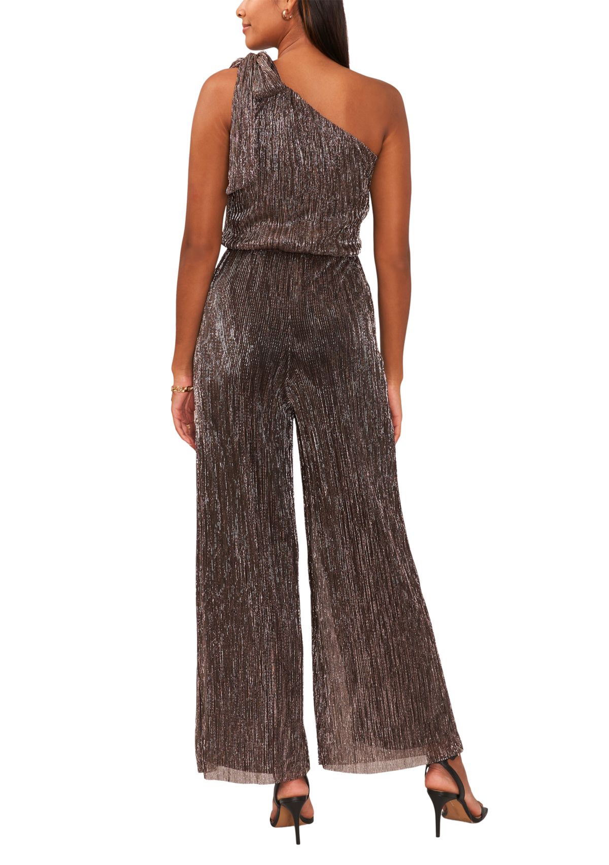 Womens One Shoulder Bow Jumpsuit