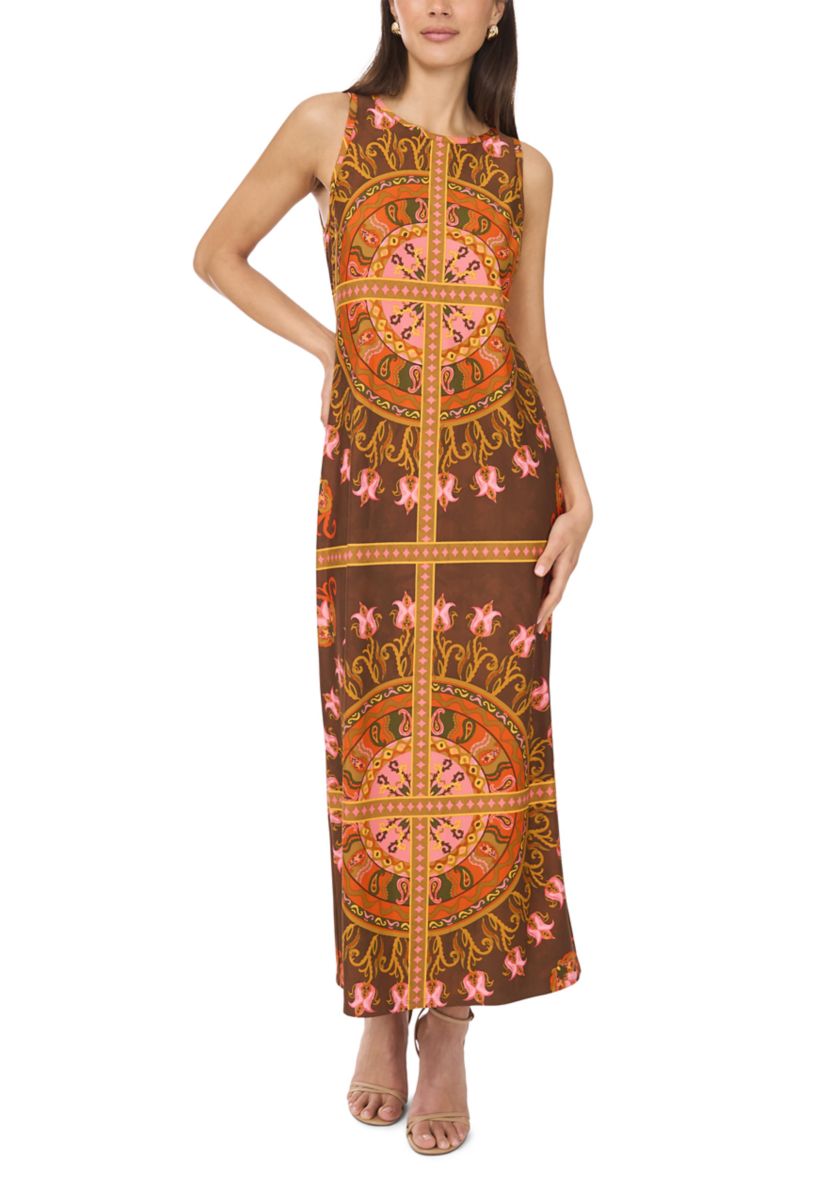 Womens Abstract Printed Dress