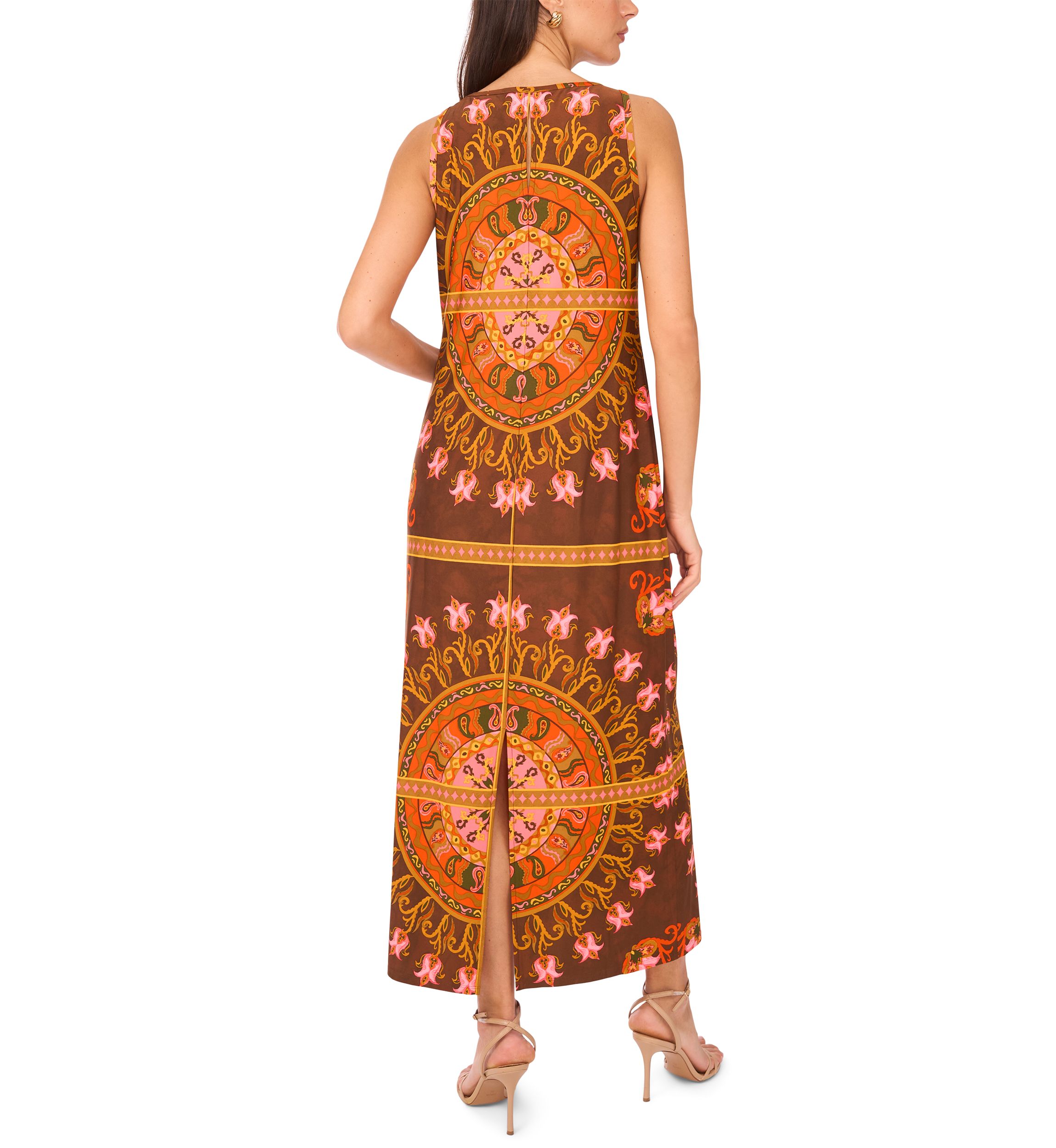 Womens Abstract Printed Dress