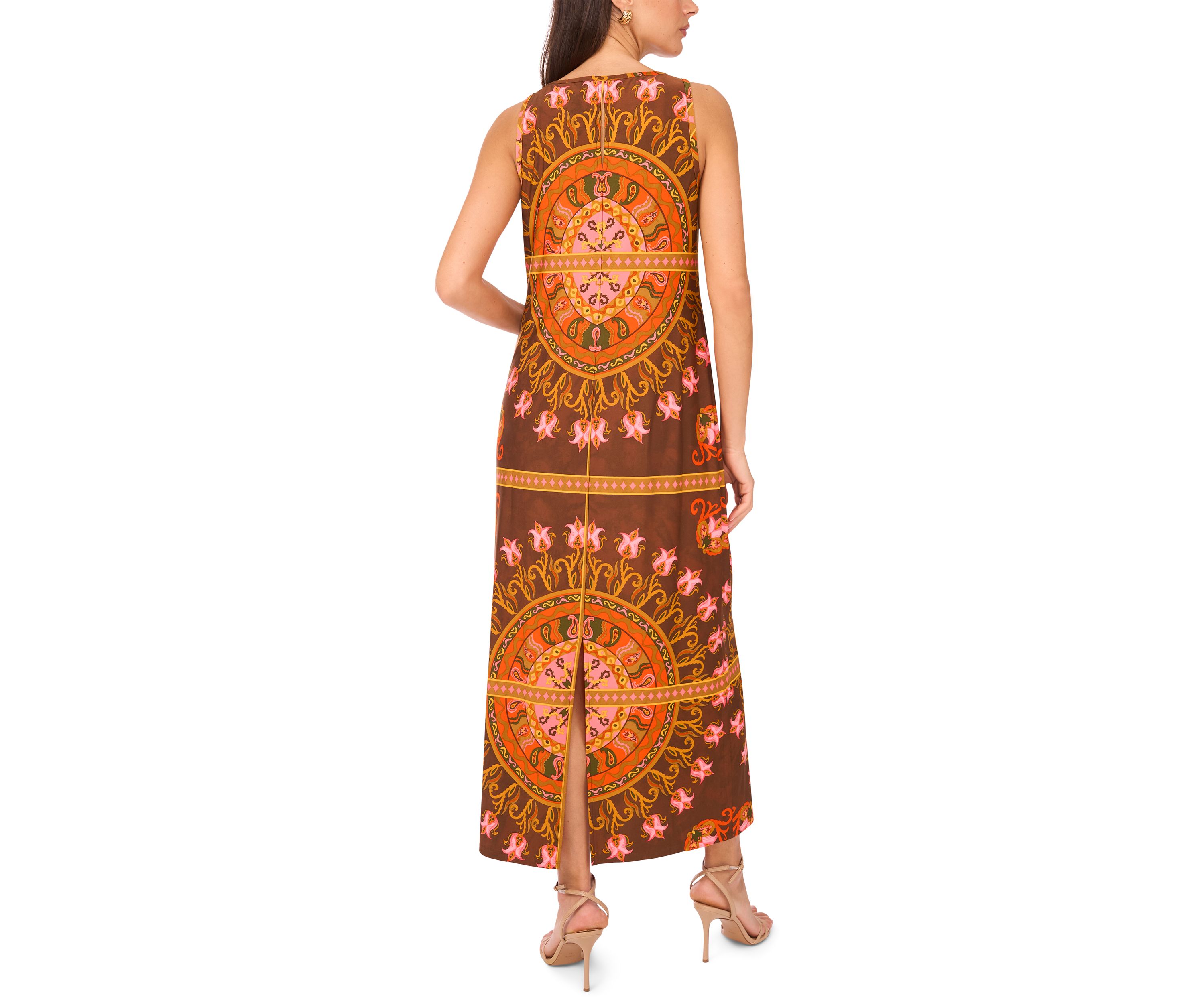 Womens Abstract Printed Dress