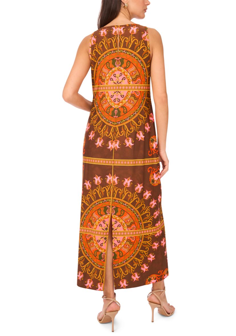 Womens Abstract Printed Dress