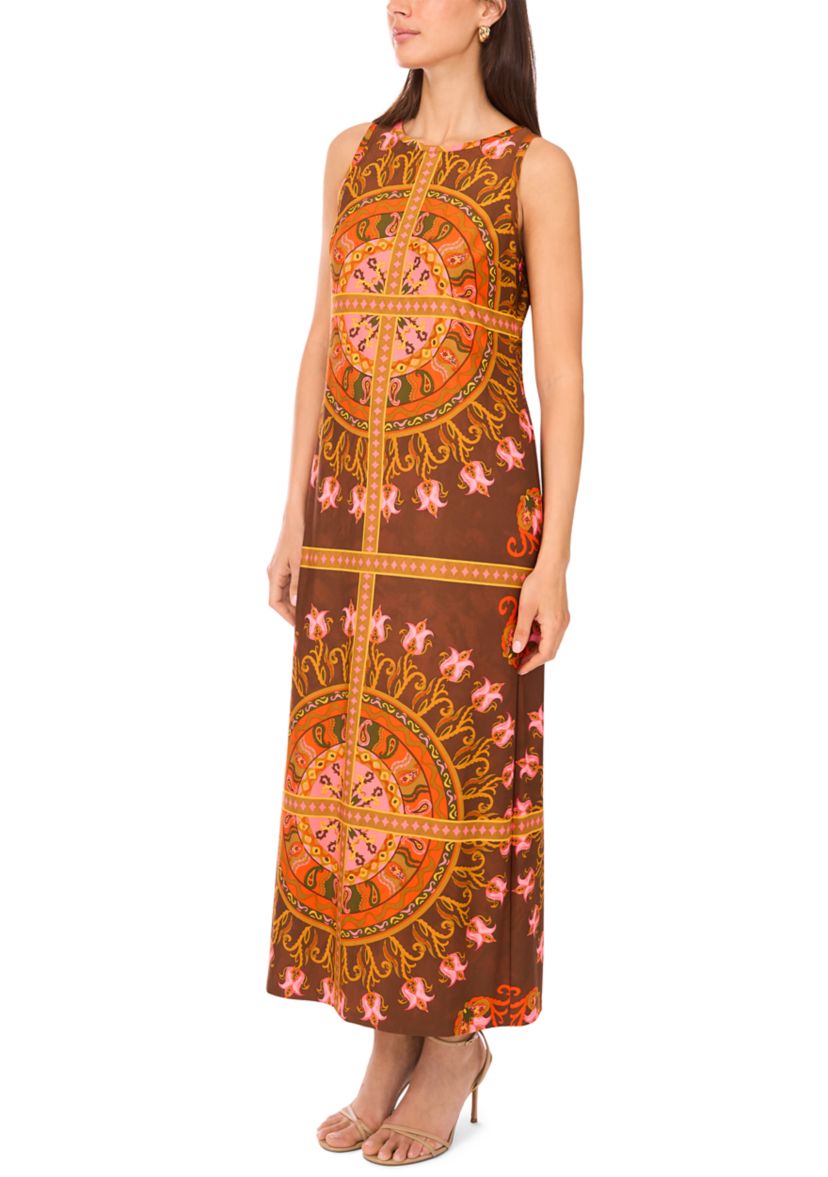 Womens Abstract Printed Dress