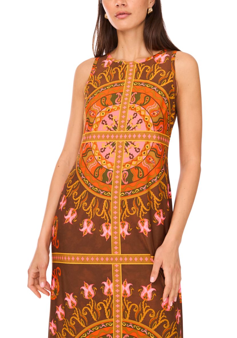Womens Abstract Printed Dress