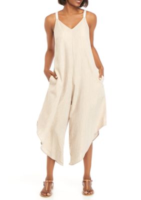 MSK Solid Linen Genie Jumpsuit | belk