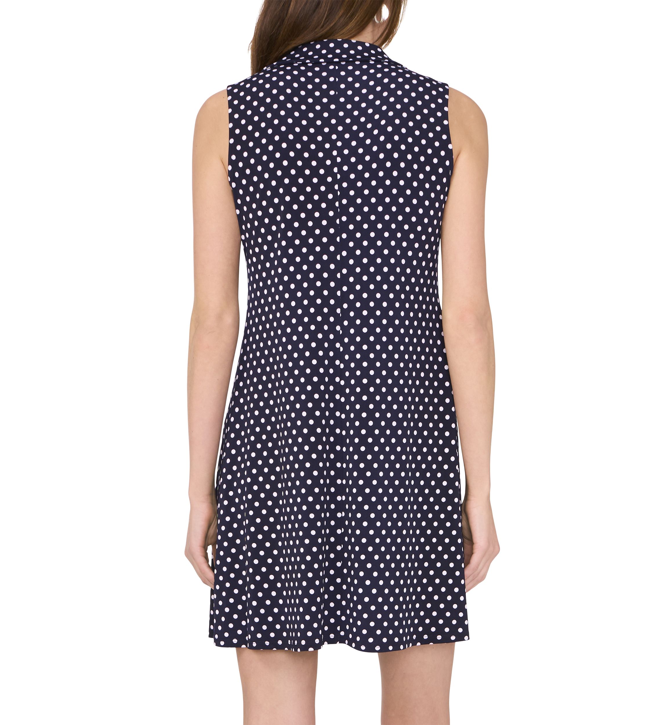 Womens Dot Printed Shift Dress