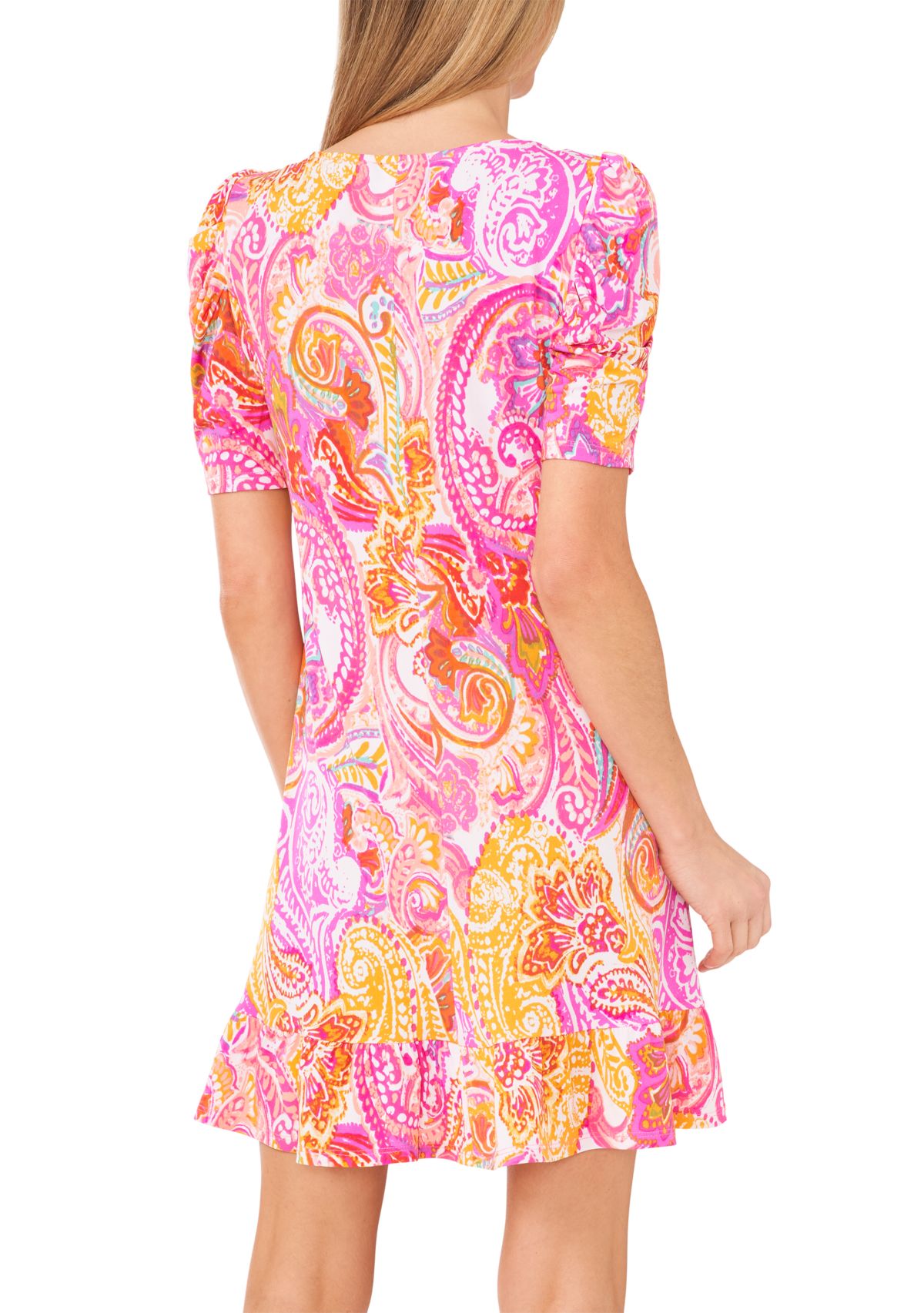 Womens Printed A-Line Dress