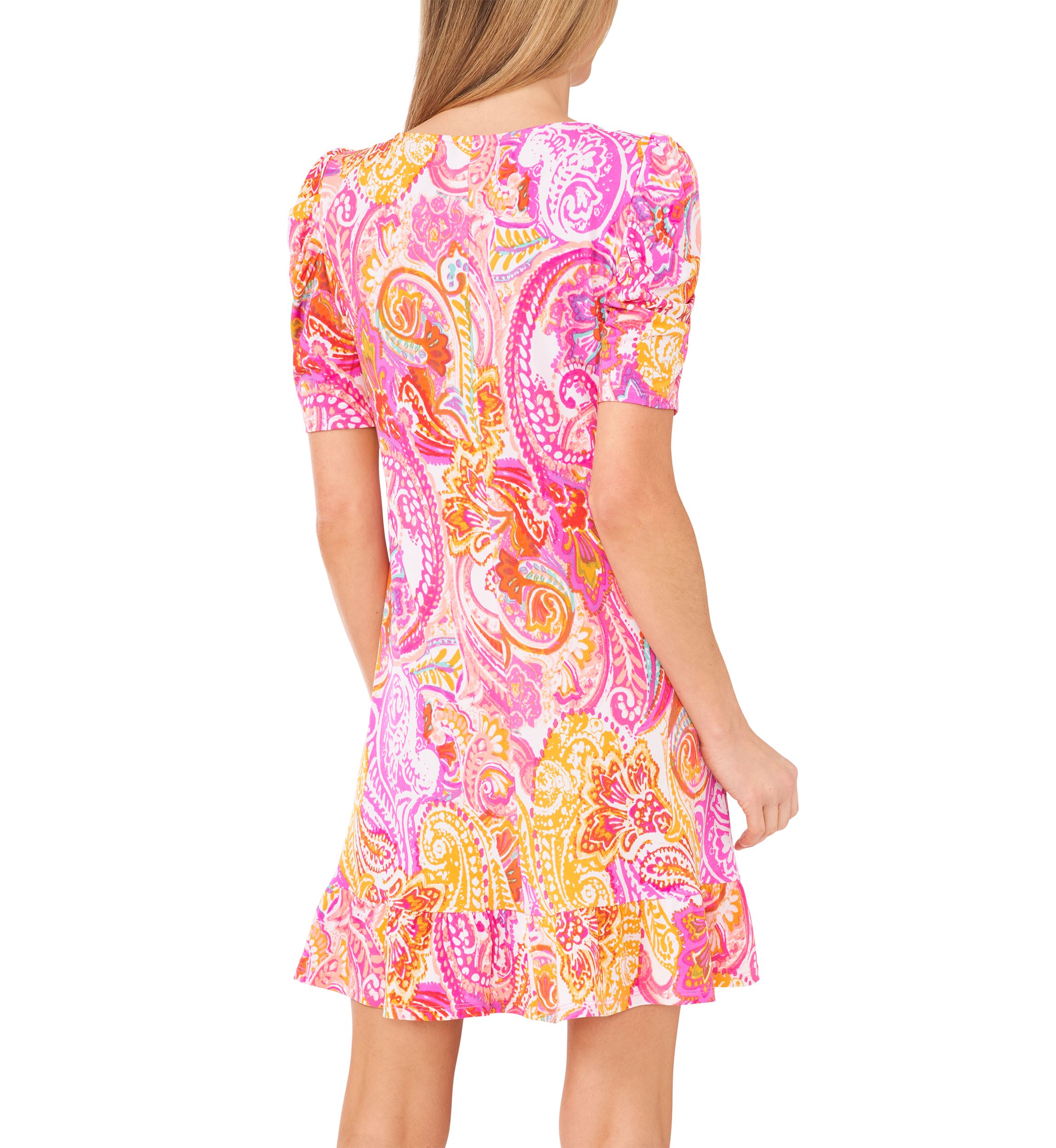 Womens Printed A-Line Dress