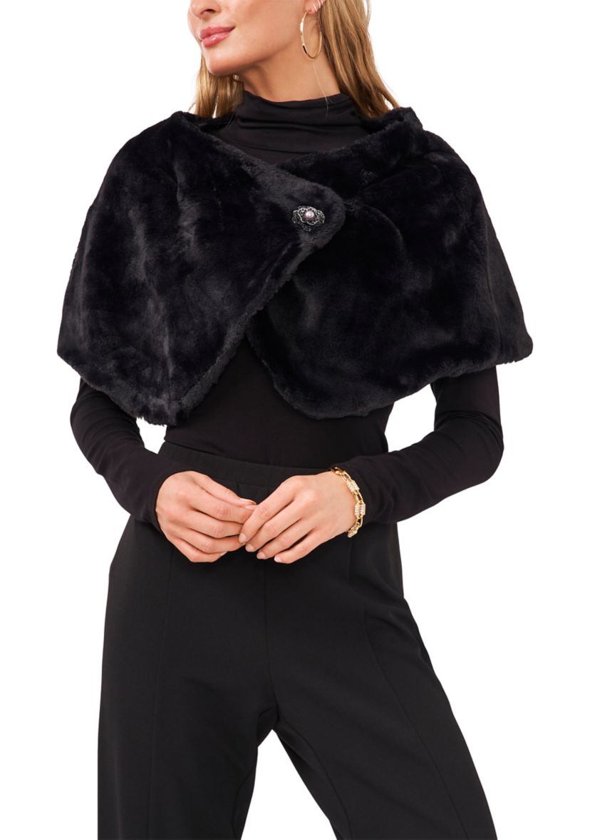 Short Sleeve Fur Topper 