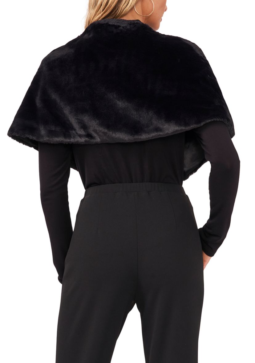 Short Sleeve Fur Topper 