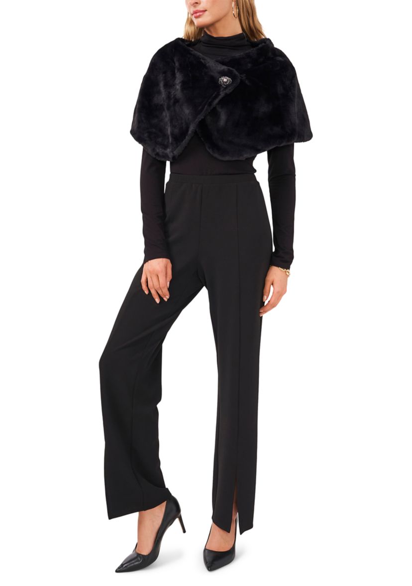 Short Sleeve Fur Topper 