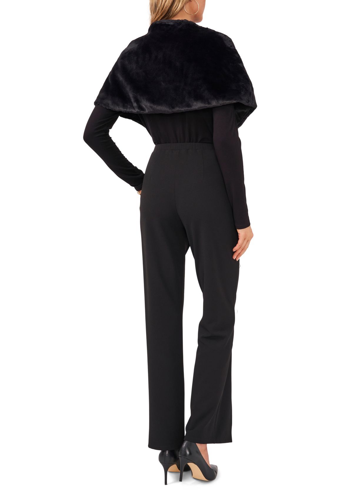 Short Sleeve Fur Topper 