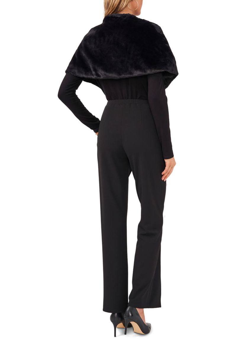 Short Sleeve Fur Topper 