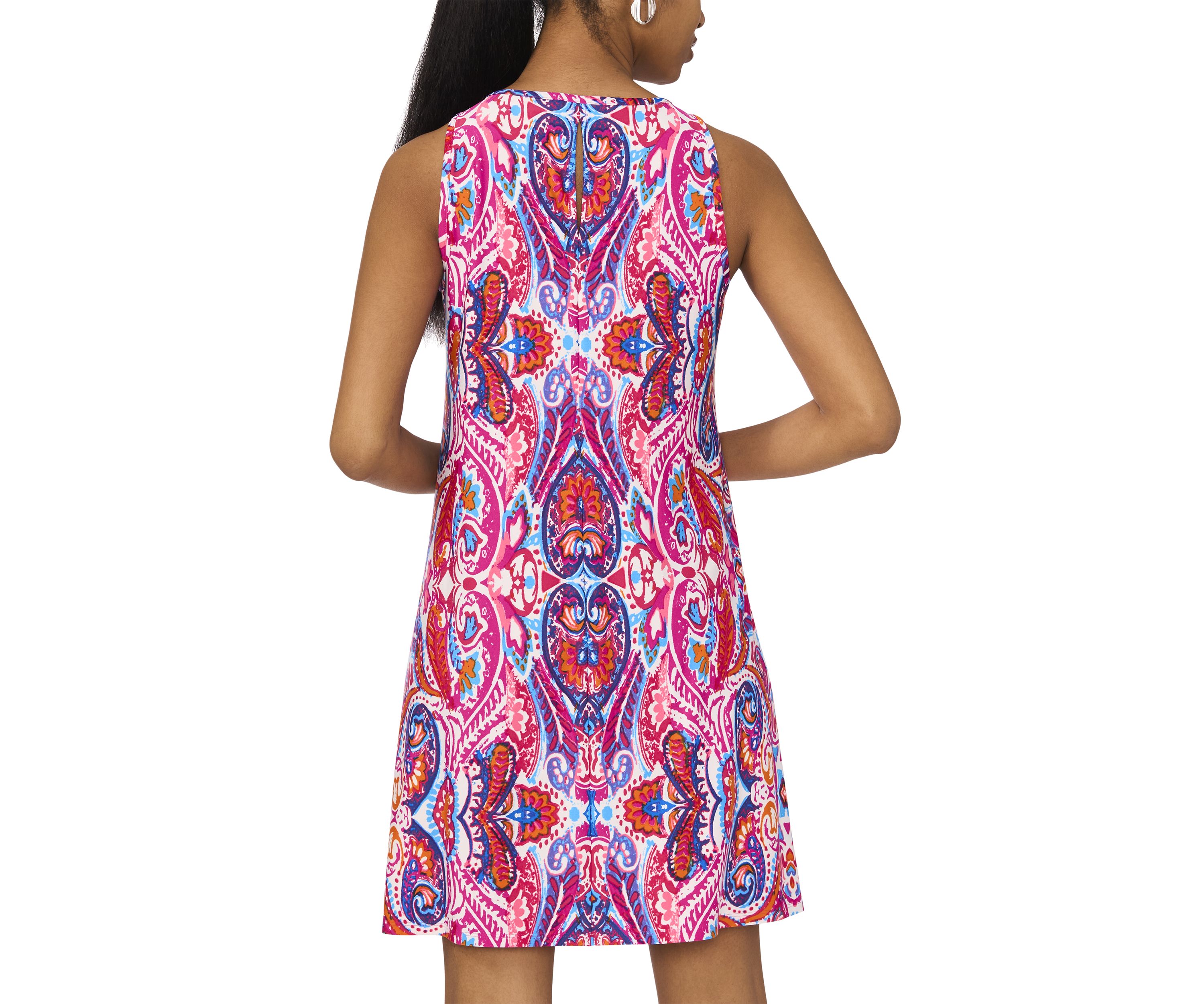 Womens Abstract Printed Dress