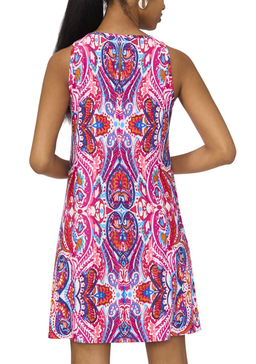 Womens Abstract Printed Dress