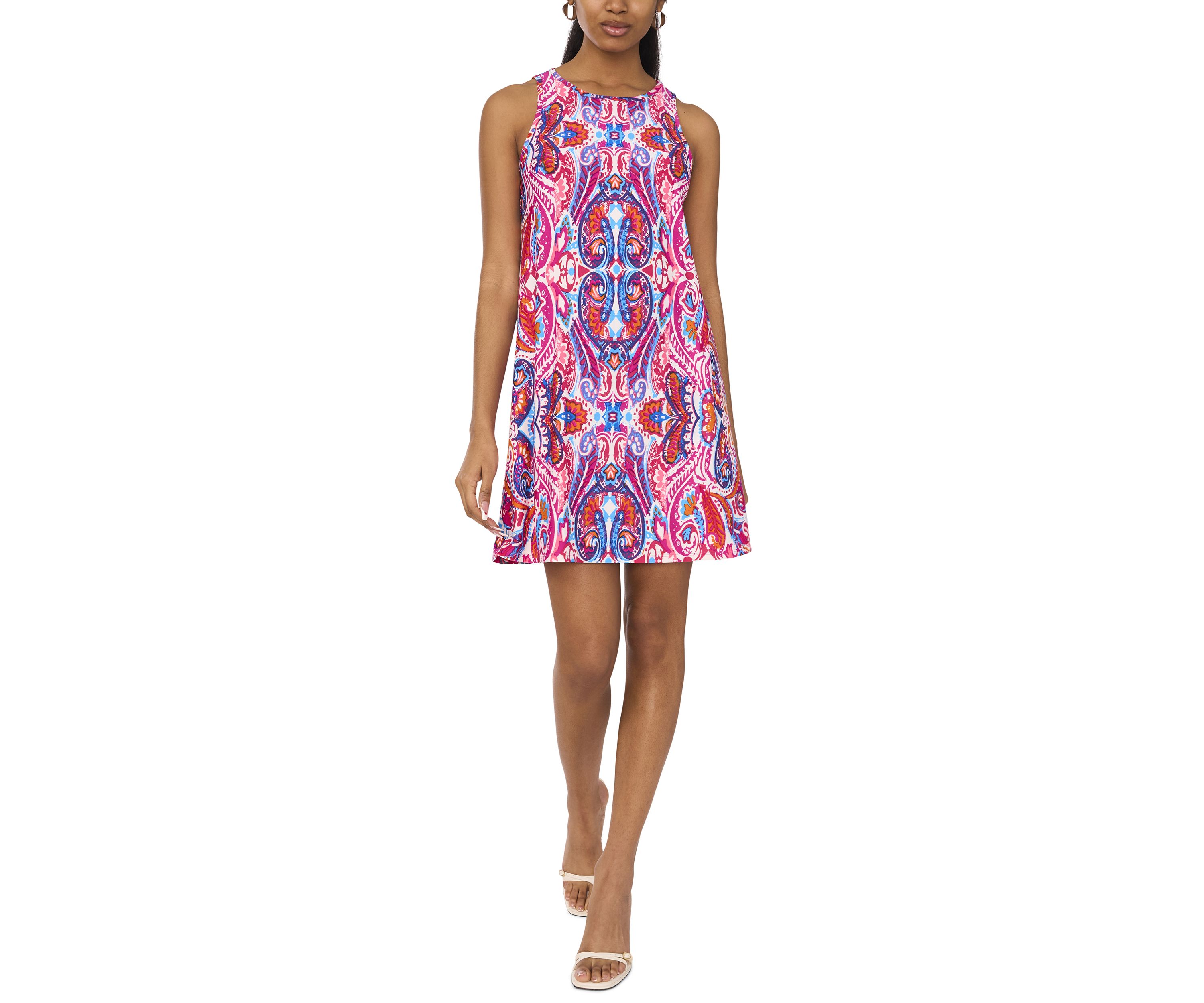 Womens Abstract Printed Dress