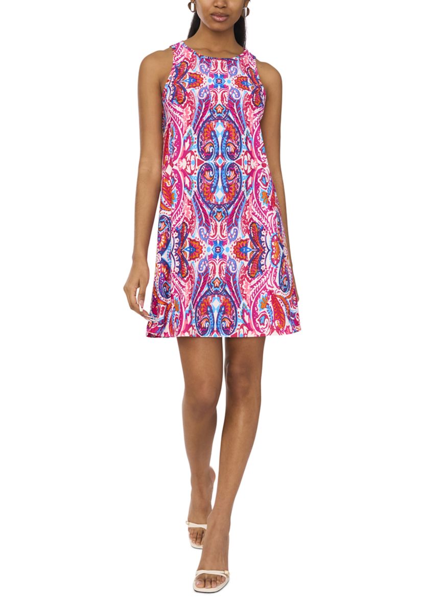 Womens Abstract Printed Dress