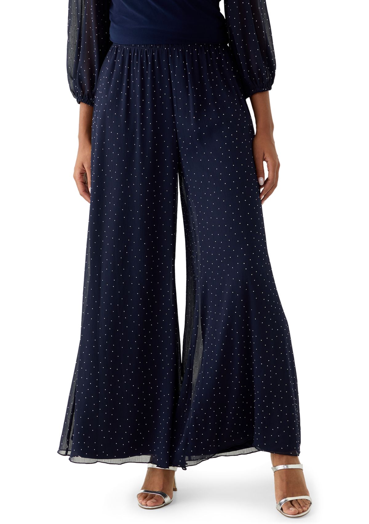 Womens Chiffon Relaxed Trousers