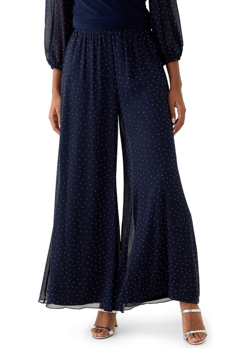 Womens Chiffon Relaxed Trousers
