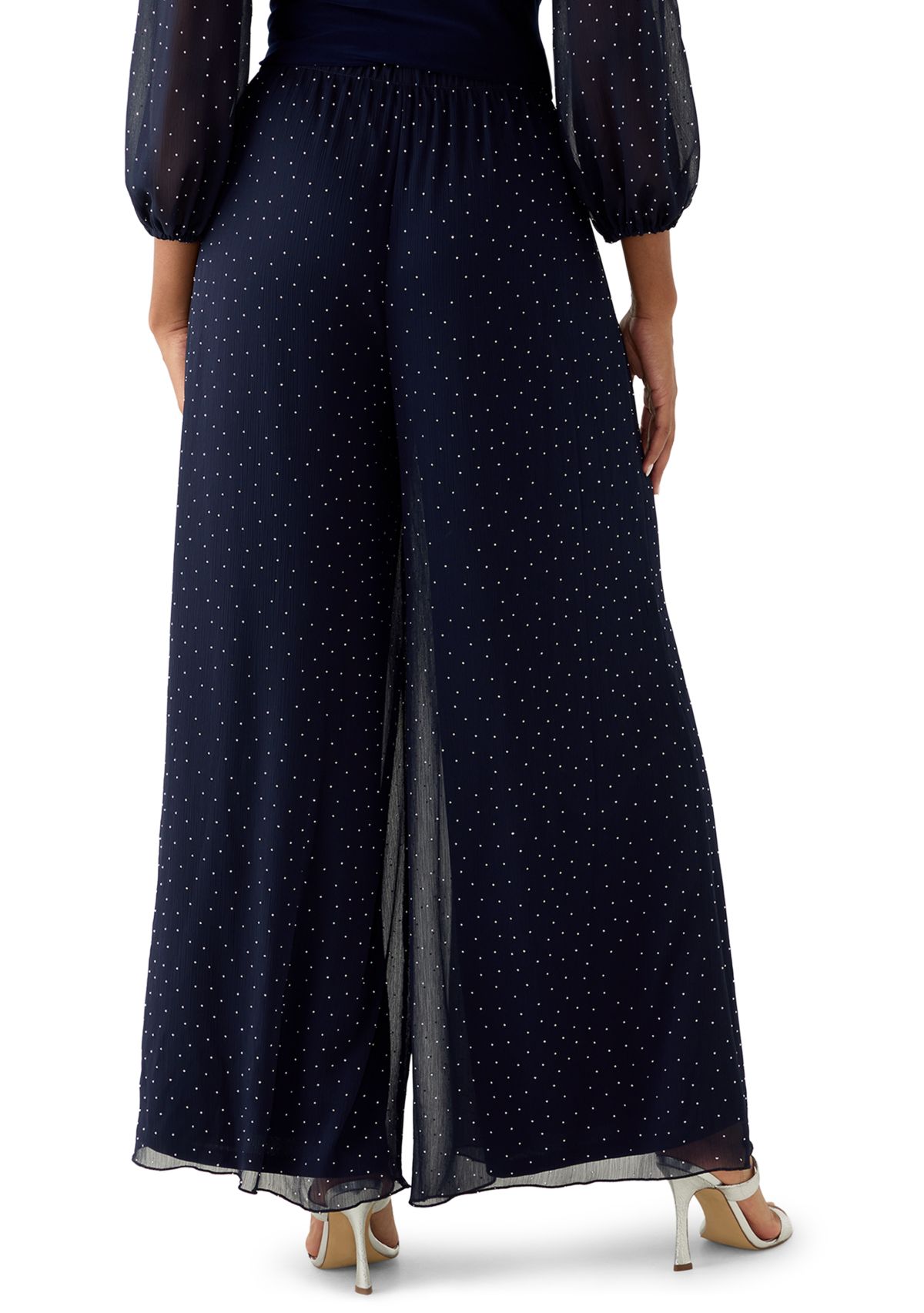 Womens Chiffon Relaxed Trousers