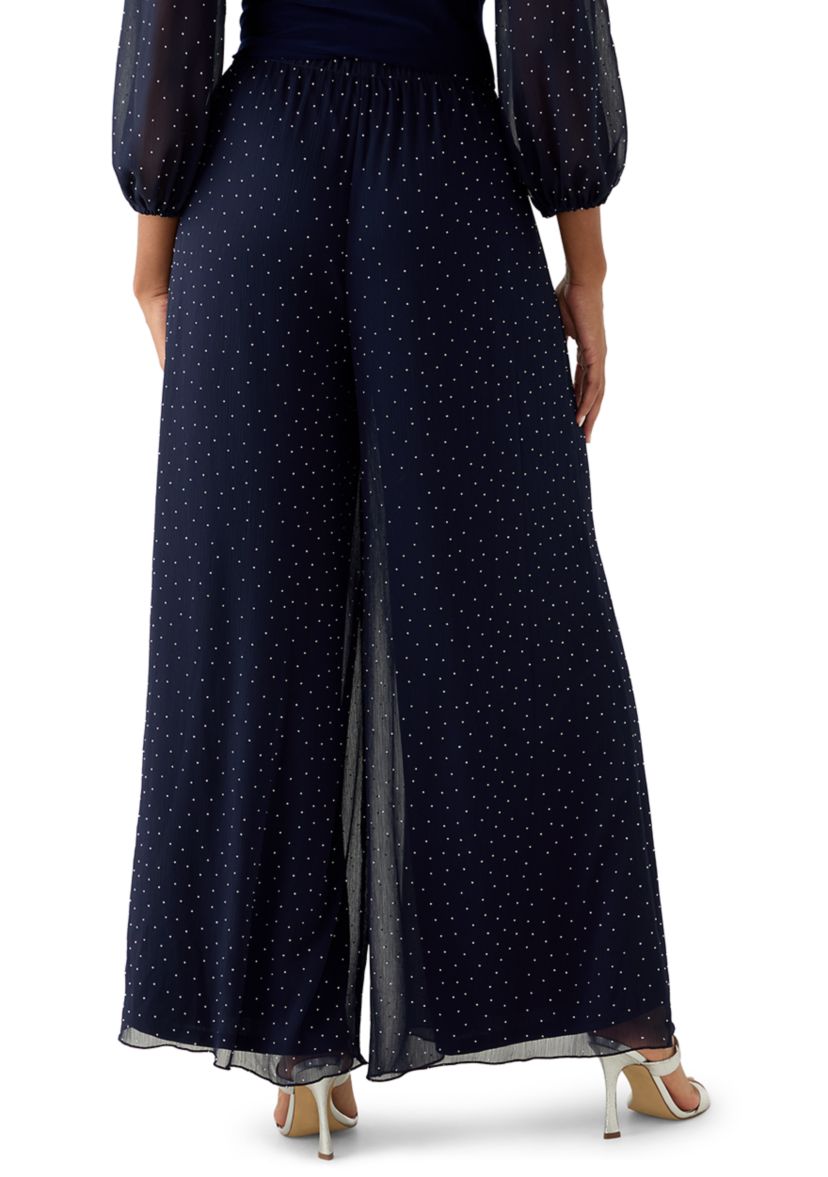 Womens Chiffon Relaxed Trousers