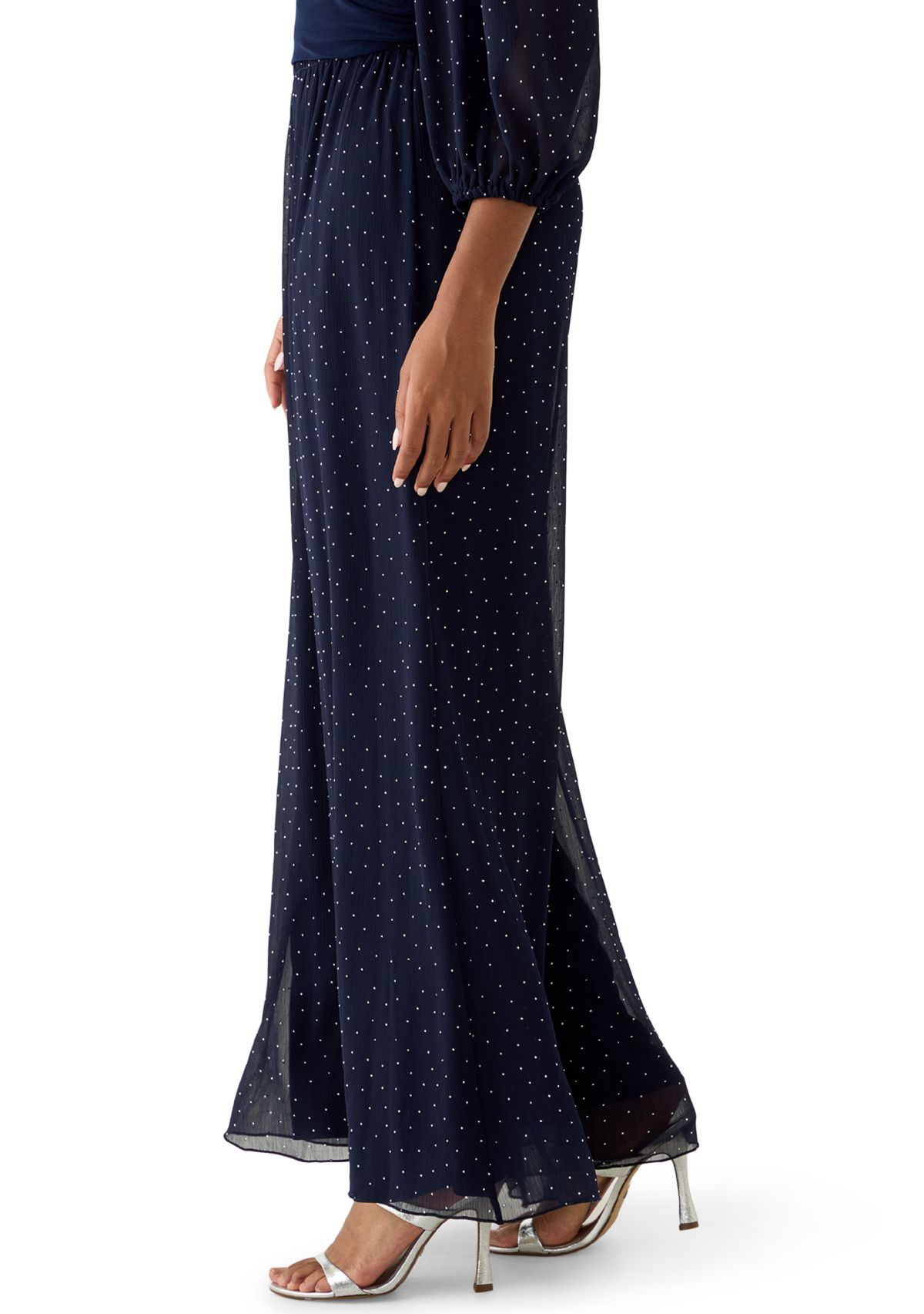 Womens Chiffon Relaxed Trousers