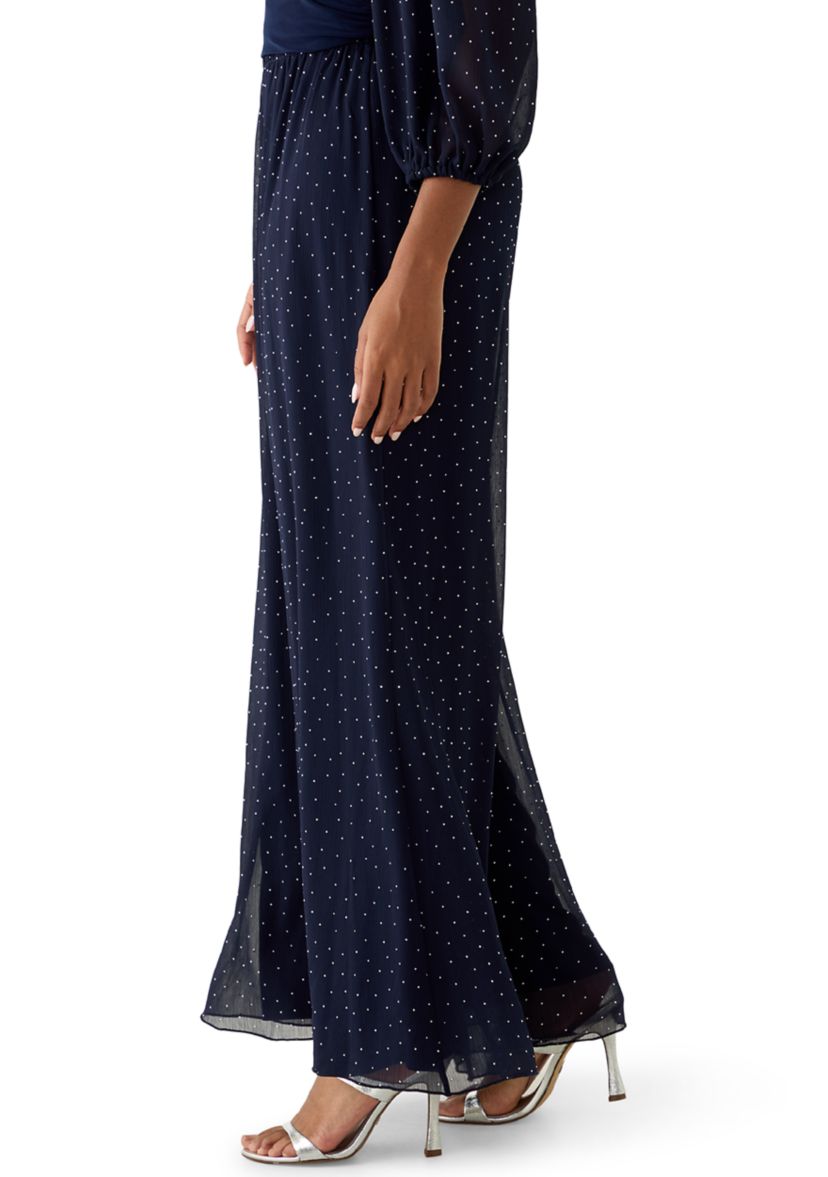 Womens Chiffon Relaxed Trousers