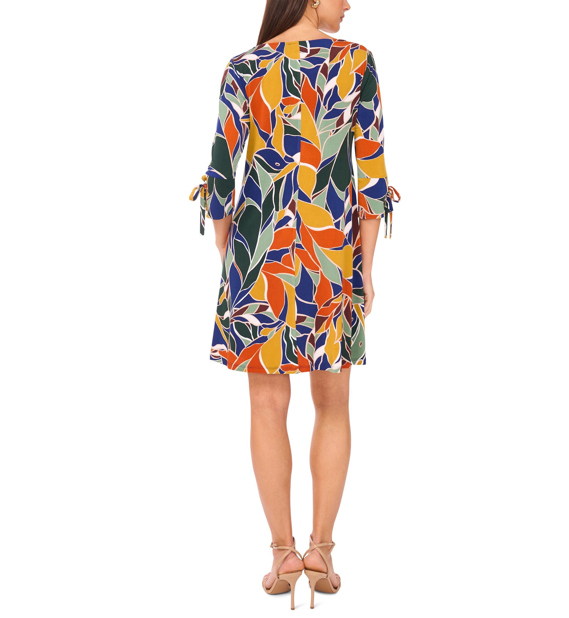 Womens Abstract Printed Dress