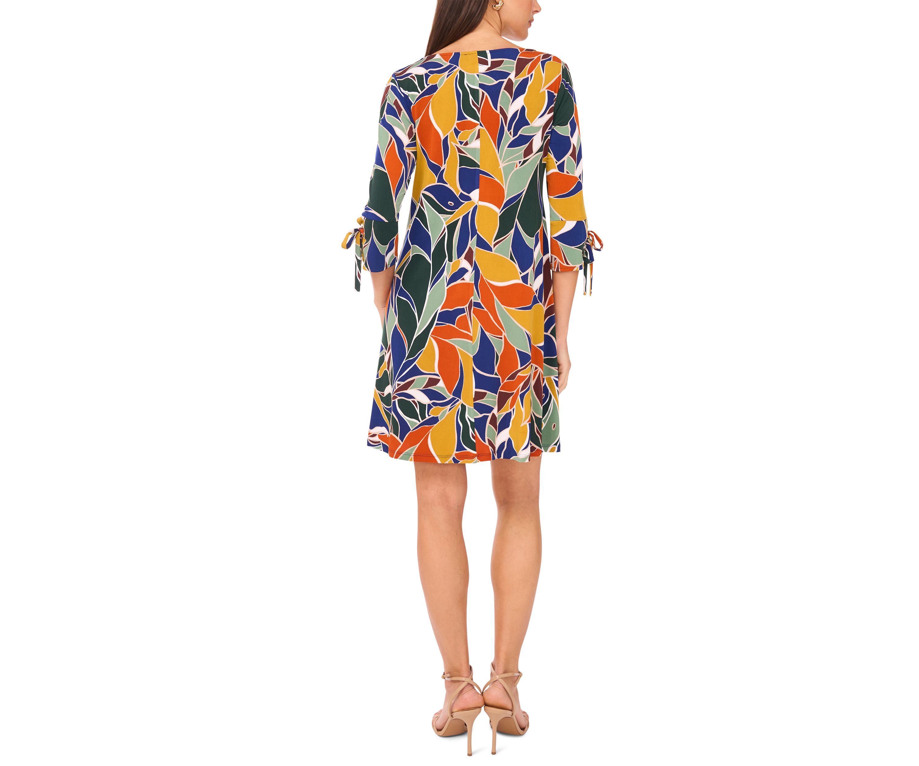 Womens Abstract Printed Dress
