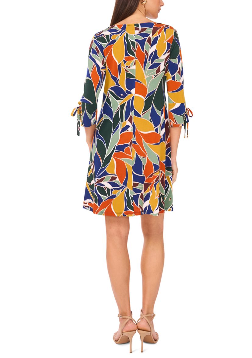 Womens Abstract Printed Dress