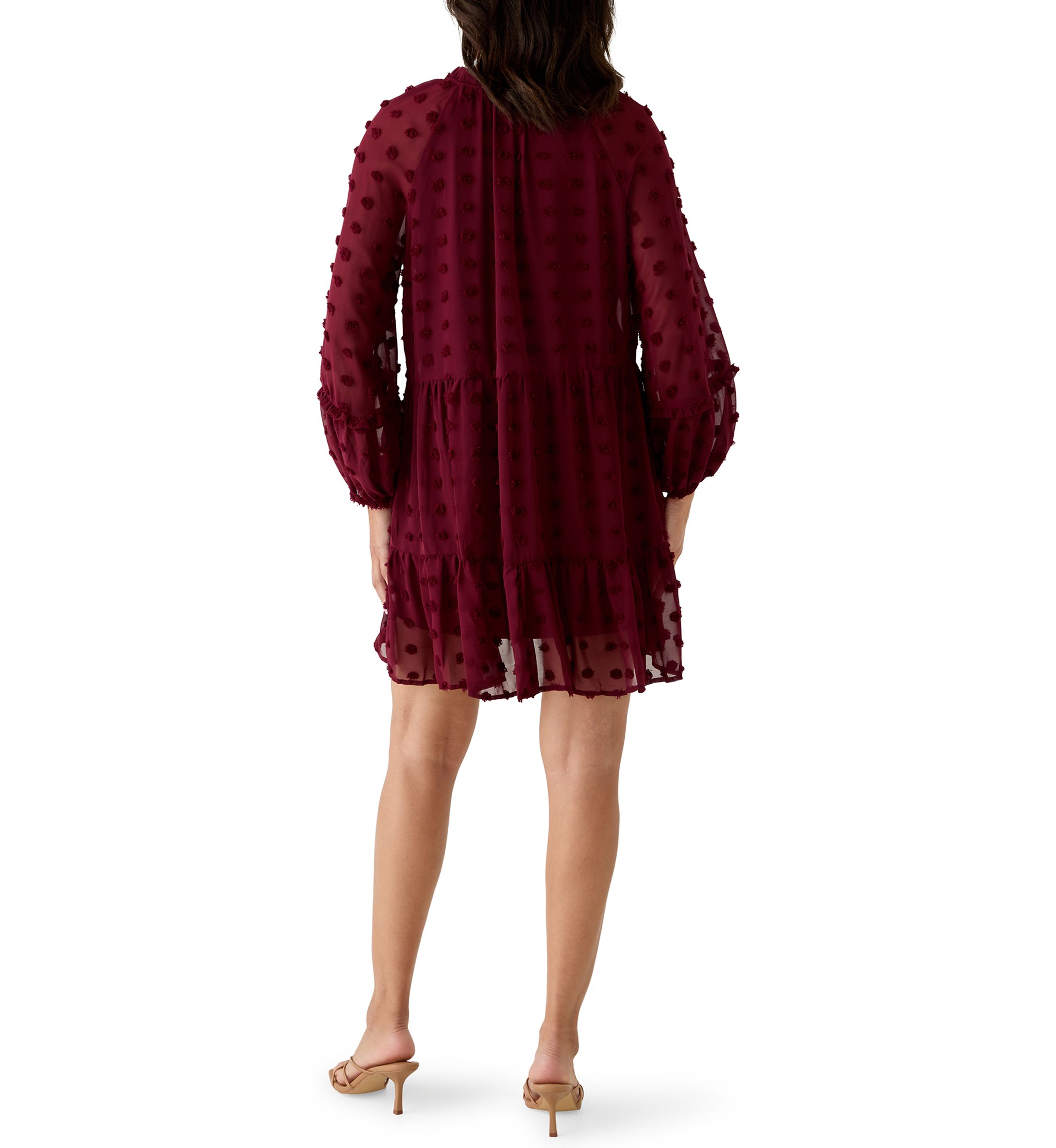 dresses with high waist Graceful Asymmetric A-Line Pleated Empire Waist Chiffon Dresses V Neck